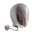thumbnail image 2 of Cabeza de maniquí de pared con perchero para sombreros, cabeza de maniquí desmontable, modelo de exhibición de pelucas para diadema, auriculares, mesa Plata, 2 of 9