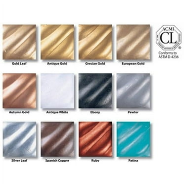 Amaco 76370K 0.5 Oz. Rub N Buff Metallic Leaf- Silver Leaf