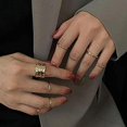 thumbnail image 4 of HAHDAXIA Stocking Stuffers for Teens Gold Stackable Rings Set for Women Vintage Knuckle Rings for Teen Girls Midi Rings Pack Statement Bohemian Stacking Rings for Women Multiple Rings Pack, 4 of 7