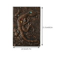 thumbnail image 3 of ZZwxWA Carnet à Couverture Rigide Motif Lézard Économiseur de Vacances Bloc-Notes Rétro, 3 of 5