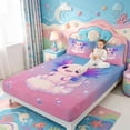 thumbnail image 3 of Manfei Adorable Axolotl King Sheets,Animals Print Bedding,4pcs,1 Flat Sheet,1 Fitted Sheet and 2 Pillowcases, 3 of 6