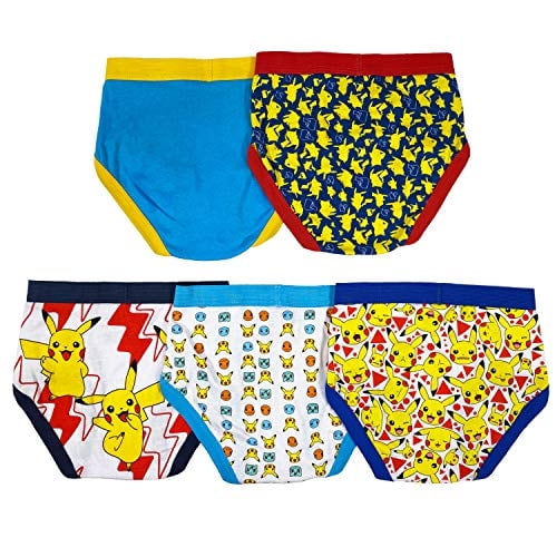 Pokemon boys Multipacks briefs underwear, Pokemon 5pk Brief, 4 US Pokémon Pokemon
