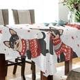 thumbnail image 3 of Ryvnso Cute Dog Jumping and Star Rectangle Table Cloth Tablecover Dinning Tablecloth 54"x72", 3 of 8