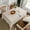 Beige, variant on Crochet Tablecloth with Tassels, Boho Hollow LaceTablecloths for Party Birthday Dinning Farmhouse Table Cloth