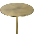 thumbnail image 5 of Uttermost Gimlet Contemporary Metal and Marble Drink Table in Black and Brass, 5 of 7