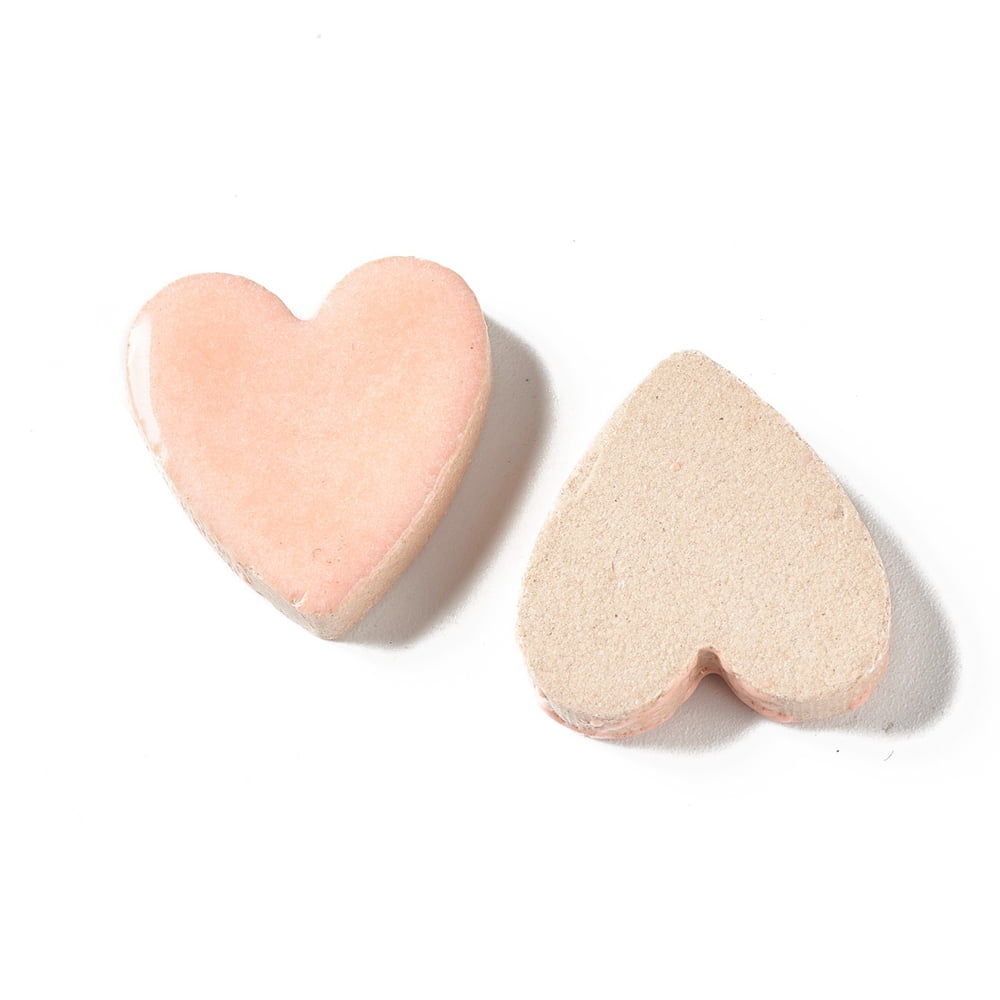 1000g Heart Mosaic Tiles Porcelain Cabochons for Home Decoration or DIY Crafts Mixed Color 23x22.5x6mm 240pcs/1000g