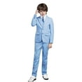 thumbnail image 5 of ETHAN Teen Boy Suit Elegant Formal Suits 3 Piece Slim Fit Sky Blue Dresswear Boys Suit Set Size 8, 5 of 6