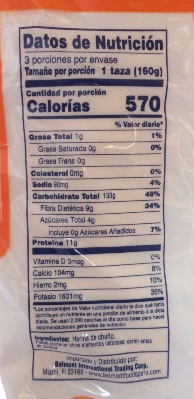 HARINA DE CHUNO-DRIED POTATO FLOUR 15 OZ BY BELMONT