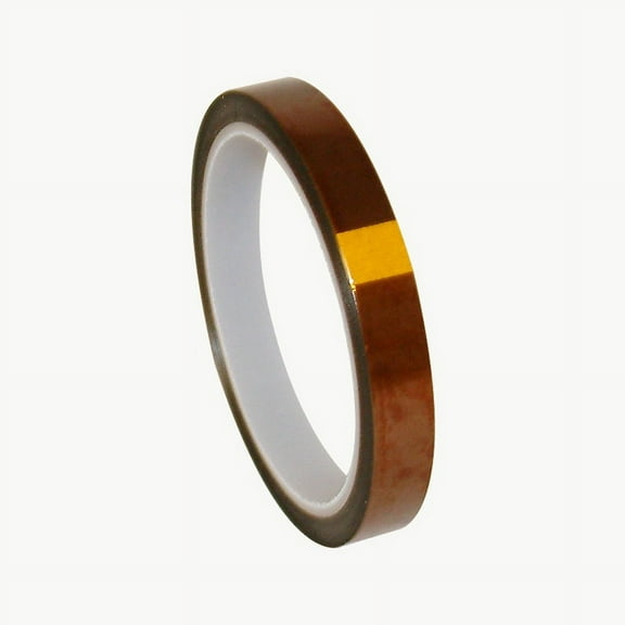 JVCC EGPF-01 Kapton Polyimide Film Tape: 1/2 in x 36 yds. (Amber / Transparent)