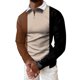 thumbnail image 1 of Gibobby Camisas polo Hombres Casual Otoño Invierno Manga larga Turndown Neck Shirt Impreso Camiseta Top Blusa(Café,XL), 1 of 5
