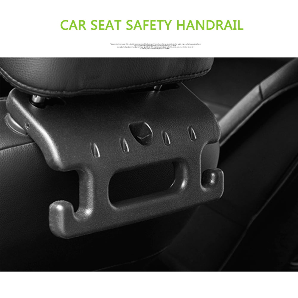 DDSKY Car Seat Headrest Hanger Folding Hook Safety Handrail Backrest Seat Universal Holder for Purse Handbag Grocery Shopping Bag Cloth Coat