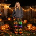 thumbnail image 2 of QWKLEAJ Halloween Pajama Pants Women Flannel Lounge Sleepwear Loose Elastic Waist Long Trousers Festive Party Home Wear Printed Bottom Novelty Holiday Pumpkin Ghost Bat Cat Pajamas, 2 of 6