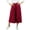 Maroon, variant on Bimba Women's Solid Rayon Fisherman Style Tie Knot Pants Elastic Waist Culotte Palazzo Maroon - Small
