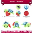 thumbnail image 2 of DolliBu I LOVE YOU Plush Blue Shell Sea Turtle – Cute Stuffed Animal with Heart Message for Valentines, Anniversary, Romantic Date, Boyfriend, Girlfriend Gift – 6 Inches, 2 of 6