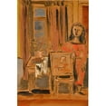 thumbnail image 3 of Jankel Adler 14x18 Black Modern Framed Museum Art Print Titled - Woman in Atelier, 3 of 5