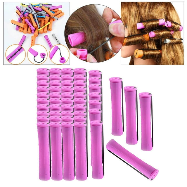 Langgg Curl Cold Wave Perm Rods Rods Cold Curling Hair short long large large rod small Curly Wavy Rod Set Women Girls 50Pcs 1.9cm