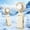 Beige, variant on Deeceymbur Outdoor Portable Fan Hangable Fan for Sunshade High Wind Power USB Charging Fan 3600mAh Battery 5 Speed Settings Long Endurance Fan for Camping Patio Travel