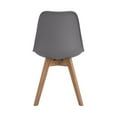 thumbnail image 3 of Pemberly Row Faux Leather Upholstered Side Chairs in Gray Finish (Set of 2), 3 of 8