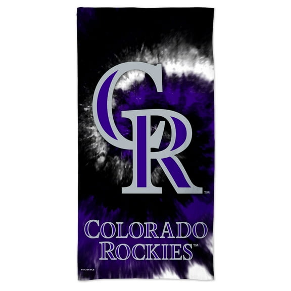 WinCraft Colorado Rockies 60'' x 30'' Tie-Dye Spectra Beach Towel