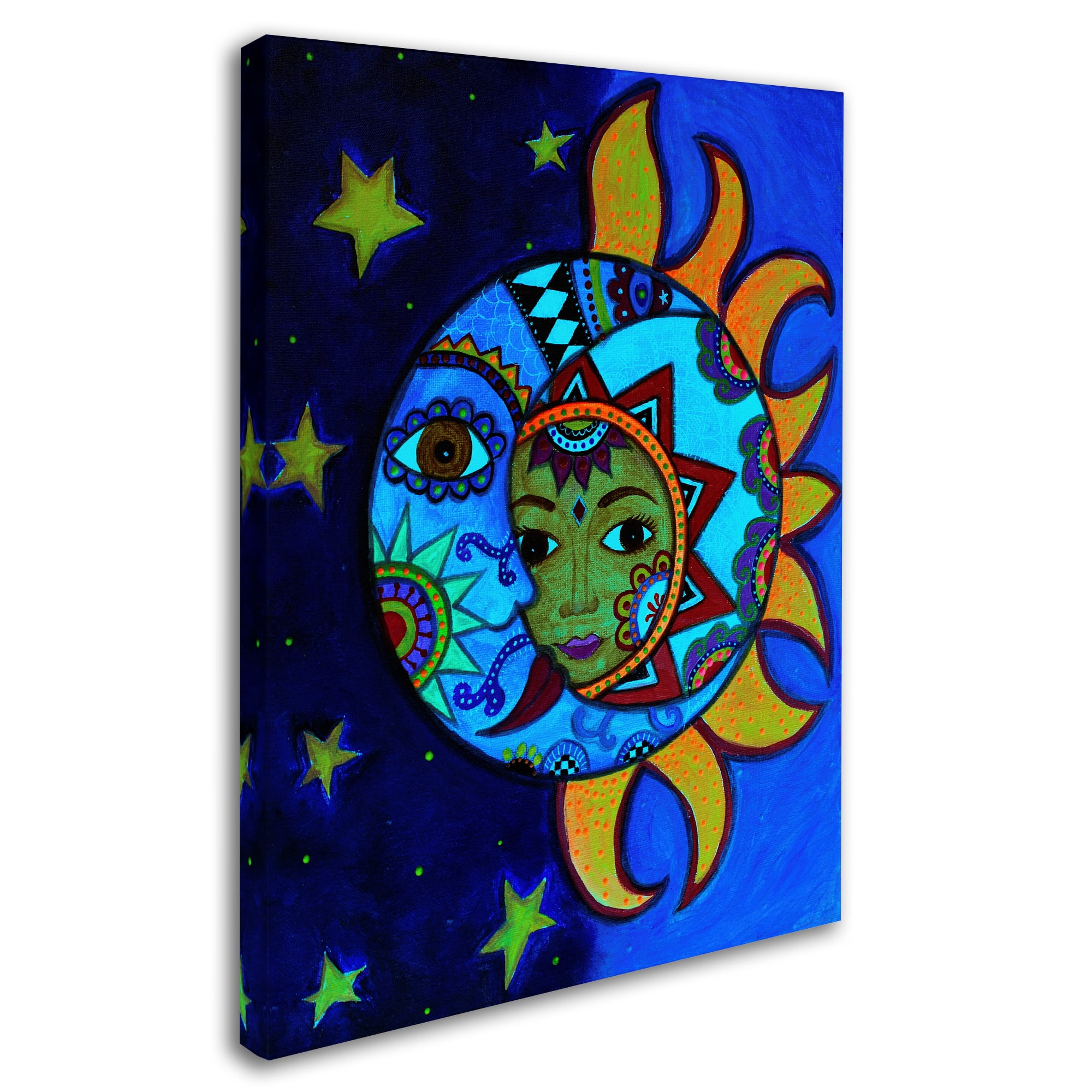 Trademark Fine Art 'La Luna El Sol Estrellado' Canvas Art by Prisarts