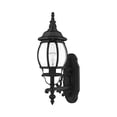 thumbnail image 5 of Livex Lighting 7506-14 Frontenac Traditional 1-Light Outdoor Wall Lantern with Clear Beveled Glass Shades, 8" x 4.75" x 8", Black, 5 of 7