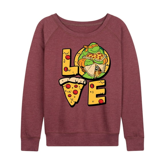 Teenage Mutant Ninja Turtles - Michelangelo Love - Women's Lightweight French Terry Long Sleeve Shirt