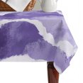 thumbnail image 4 of Purple Waves Coastal Table Cloth Waterproof Tablecloths, PurpleOmbre Summer Beach Oceans Tablecloth Dining Table Cover for Kitchen Party Tabletop Outdoor, Rectangle Tablecloth 52x70 Inch, 4 of 9