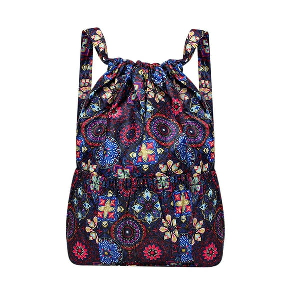 Zeceouar Items for Home Drawstring Foldable Large Capacity Wet and Dry Separation Backpack