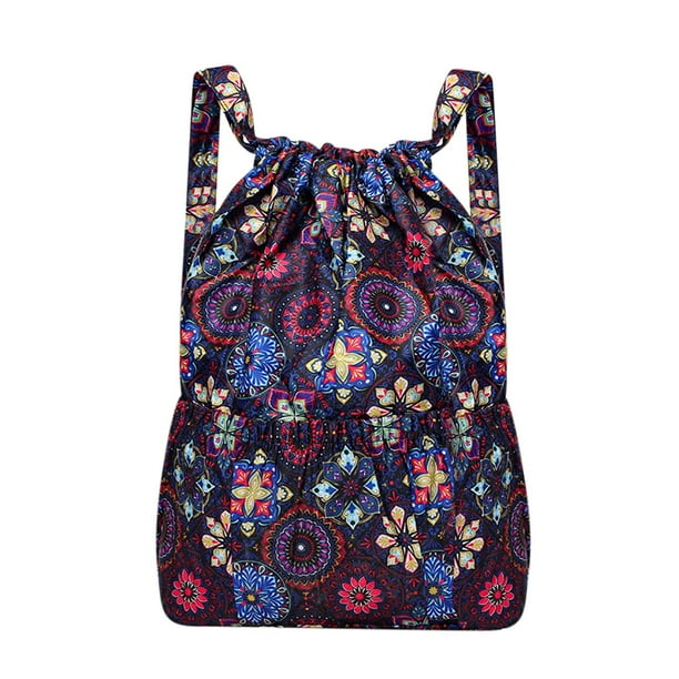 Yhmxh Organizadores y almacenamiento Mochila plegable con cordón de gran capacidad para separación de ropa húmeda y seca Almacenamiento de ducha almacenamiento de cocina Almacenamiento de juguetes