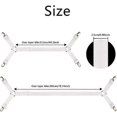 thumbnail image 5 of 2 Pieces Fitted Sheet Fasteners, Adjustable Bed Sheet Straps, Fitted Sheet Attachment for All Beds and Mattresses, White, 5 of 5