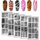 thumbnail image 1 of 5 placas para estampar uñas con textura animal, de acero inoxidable, para decoración de uñas. Plantillas fotográficas para uñas., 1 of 7