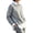 Gray, variant on Women's 2 in 1 Layered Sweater Long Sleeve Collared Fake Two Piece Knit Pullover Crew Neck Casual Blouse Tops