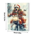 thumbnail image 4 of chaungfeng Christmas Funny Motorcycle Dog Advent Calendar 2025, Christmas Advent Calendars 24 Days Pendant, Hanging Ornament for Tree Wall Door Decor Dog Lovers, 4 of 8