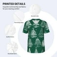 thumbnail image 5 of Fotbe Christmas Trees Baseball Jersey Shirt for Men and Women, Casual Short Sleeves Button Down T-Shirt-XX-Large, 5 of 9