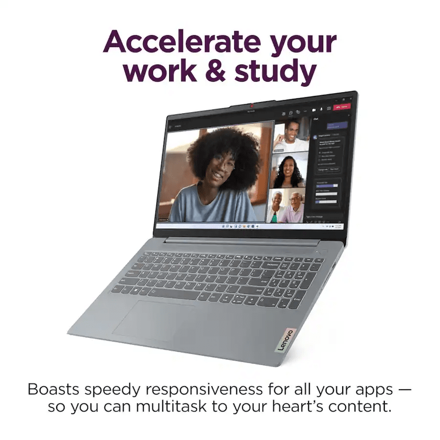 Lenovo IdeaPad Slim 3i 15.6" Full HD Laptop, Intel Core i3-N305, 8GB RAM, 128GB UFS, Windows 11 Home in S Mode