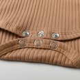 thumbnail image 4 of Newborn Baby Boy Clothes Long Sleeve Romper Solid Pants Outfits Set Khaki 3-6 Months, 4 of 6
