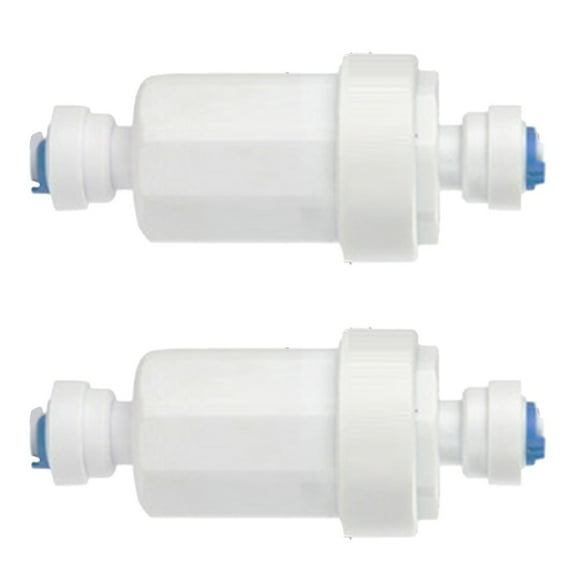 2Pcs Outdoor Misting System Water Filter 100 Mesh Calcium Inhibitor For 1/4 Garden Hose Hard Water Filter Misting System