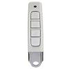 Control remoto de 4 teclas de plástico con código de clonación de 433 MHz para puerta de garaje (blanco)