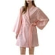 thumbnail image 2 of Batas de mujer, ropa de casa informal, pijamas de noche de manga larga con cuello, batas, pijamas de mujer, 2 of 6