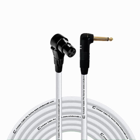Coluber Cable Right Angle XLR Female to Right Angle 1/4" TS 3-Pin Connector