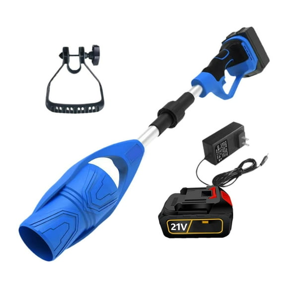 Colaxi Souffleur de Feuilles Sans Fil Souffleur de Feuilles Électrique Léger Petit Souffleur Nettoyeur de Feuilles Électrique Souffleur Portatif pour Entretien de Pelouse Jardin Bleu