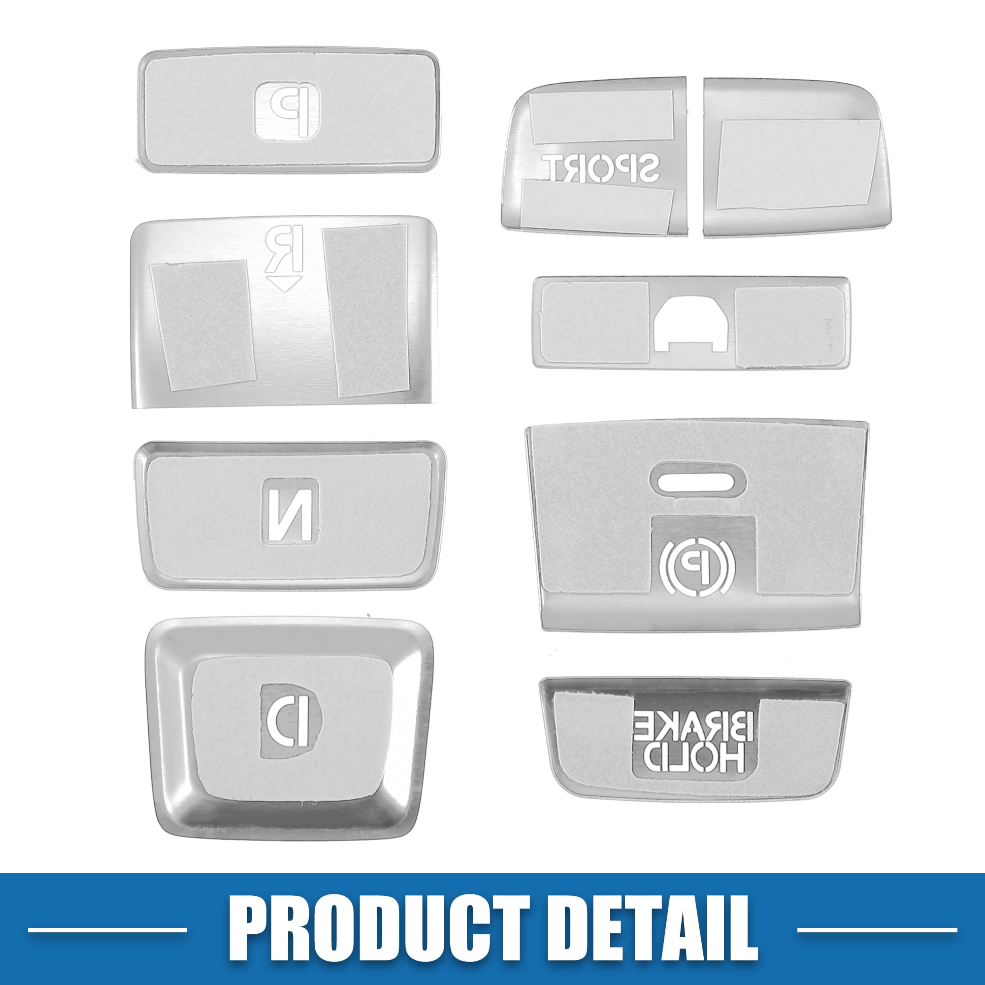 Unique Bargains Gear Shift Handbrake Cover for Honda Accord 2018-2022 Silver Tone