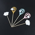 thumbnail image 3 of Hot Air Balloon Cake Topper, 30PCS White Cloud Hot Air Balloon Cake Cupcake Toppers Muffin Food Fruit Picks Baby Shower Birthday Party Favors Supplies, 3 of 5