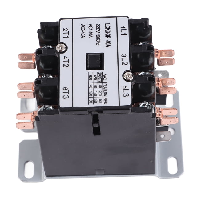 Contactor De Aire Acondicionado, Contactor De Aire Acondicionado De Ventilación De Calefacción 40A 3P para Contactor De Control De Potencia(220V)