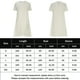thumbnail image 2 of Vestido Vestidos casuales de mujer Vestido suelto sólido de lino de algodón de moda (Champagne XXL) Cgtredaw champán T XXL para Mujer, 2 of 8