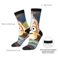 thumbnail image 4 of Masiiu Bluey Pattern Adult Crew Socks, Breathable Color-Block Mid-Calf Socks, Comfortable for Daily Wear and Sports, 4 of 6