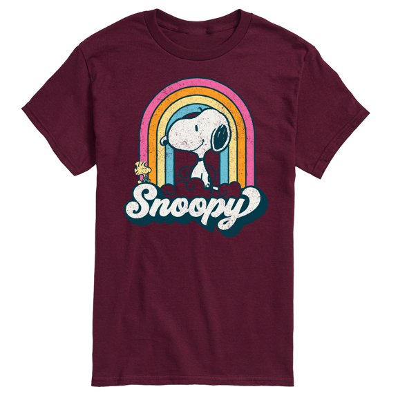 Peanuts - Snoopy Rainbow Clouds - Men's Short Sleeve Graphic T-Shirt