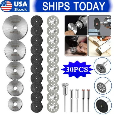 30Pcs Cutting Wheel Set Drill for Dremel Rotary Tool Accessories w/ 1/8" Mandrel