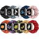 thumbnail image 1 of wonima11 10 PCS Compatible with Fitbit Versa 4/Sense 2/Versa 3/Sense Scrunchie Band, Soft Cute Pattern Printed Fabric Elastic Solo Loop Cloth Scrunchy Replacement Wristband for Women, 1 of 1