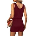 thumbnail image 3 of Sweet Hearts Rompers for Women- Short Jumpsuits with Pockets Casual Summer Made in USA, 3 of 5